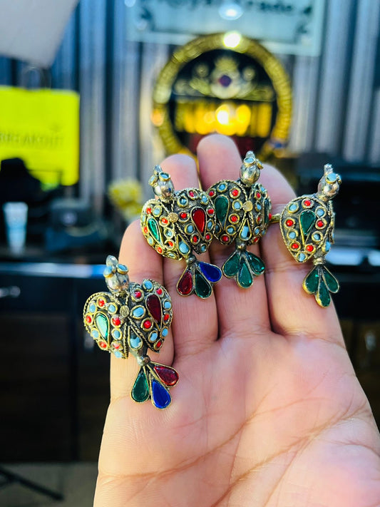 Wing Bird Multi Stone Lady Ring