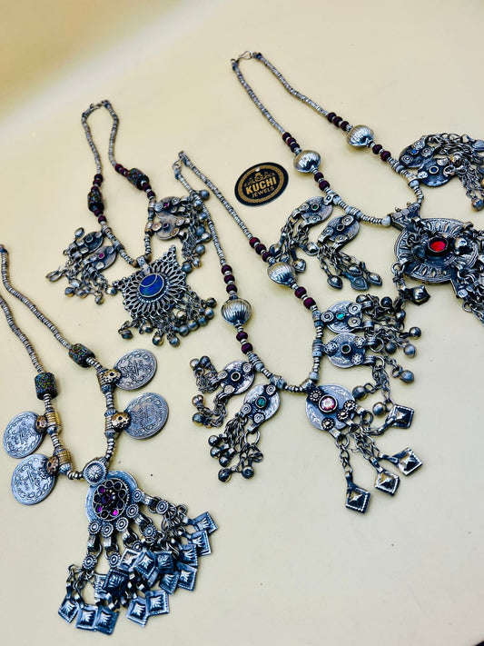 Multi Vintage Pendants Necklace