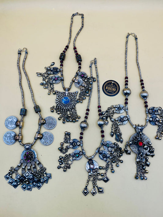 Multi Vintage Pendants Necklace