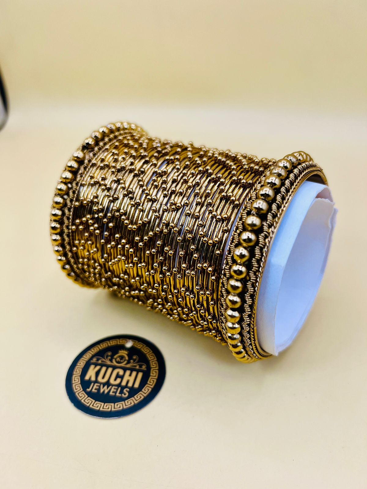 Bajra Style Metal Bangles Set