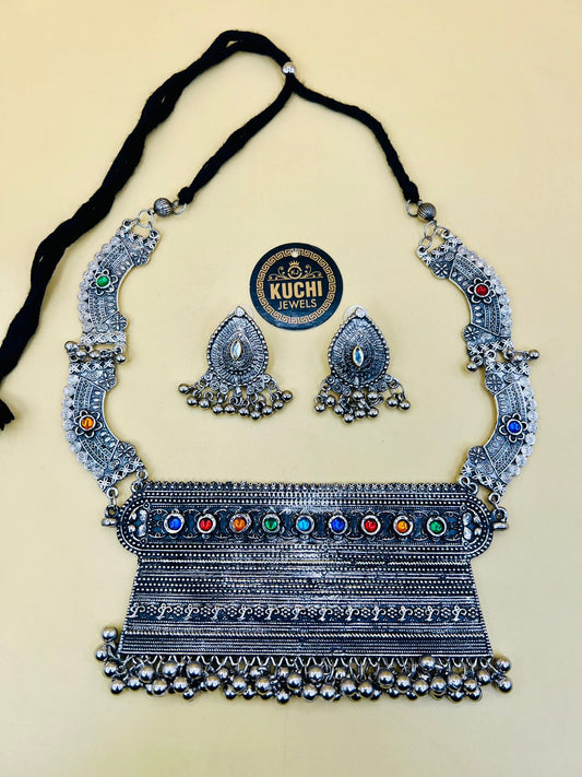 Indian Oxidized Metal Necklace