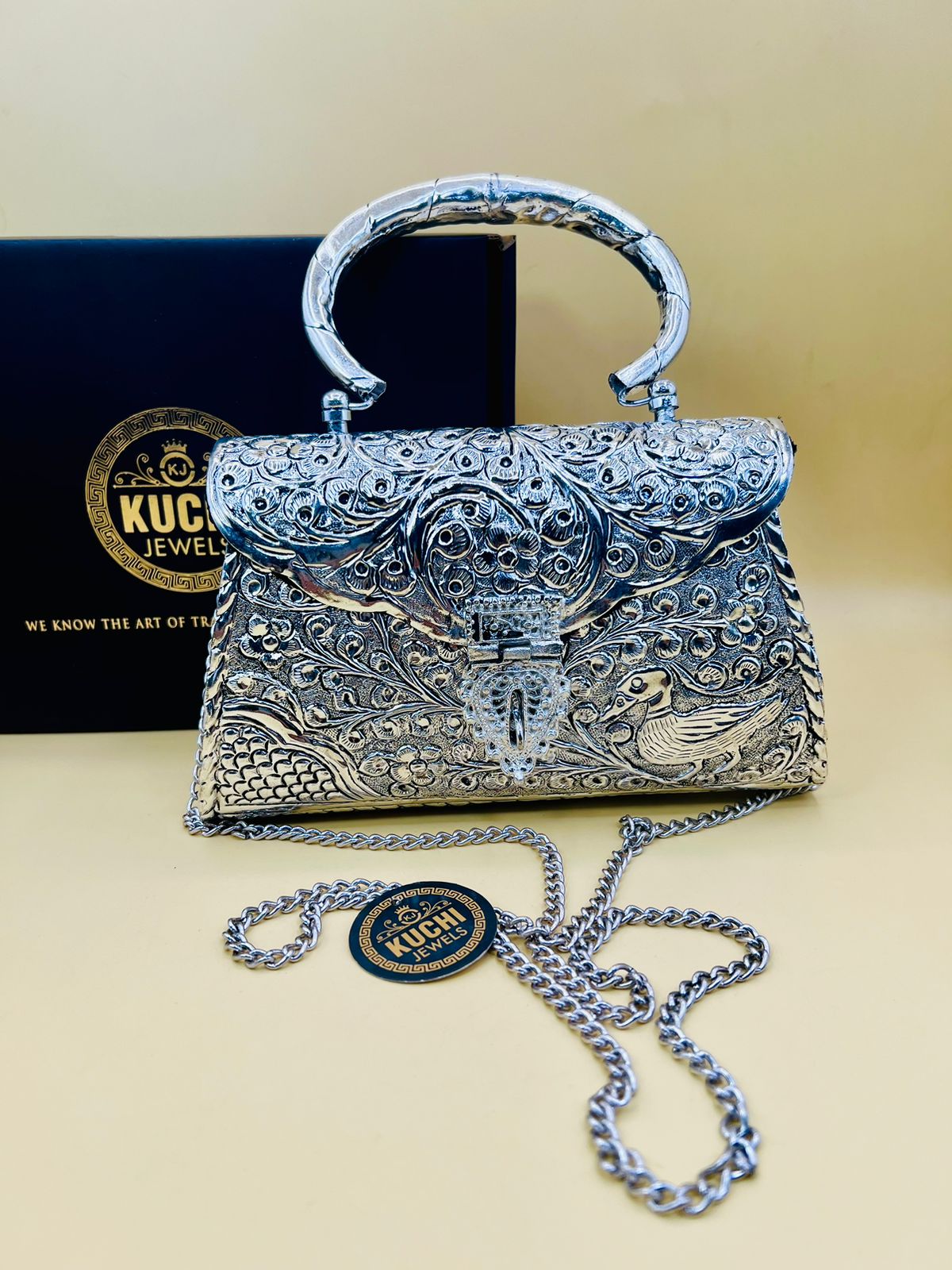 Indian Silver Metal Bags-1