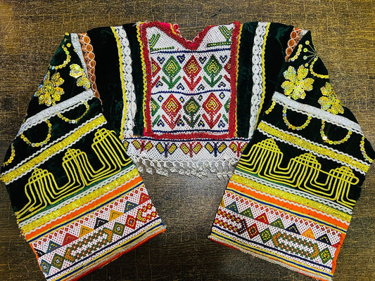 Afghan Vintage Neckline With Sleevez (Gala Bazoo)-11