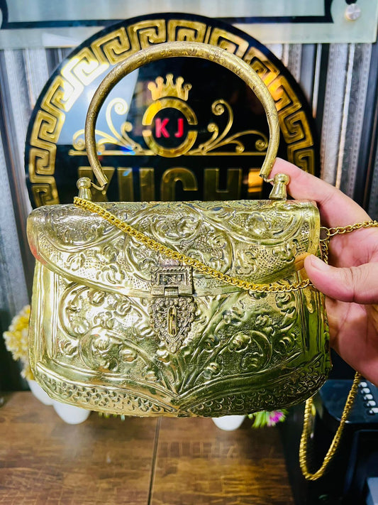 Fashion Golden Metal Bag