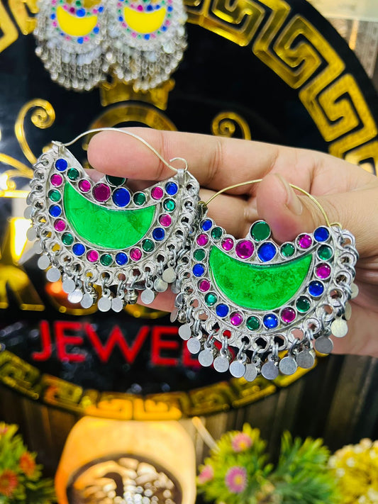 Half Moon Ear Rings With Small Beads Buy Online