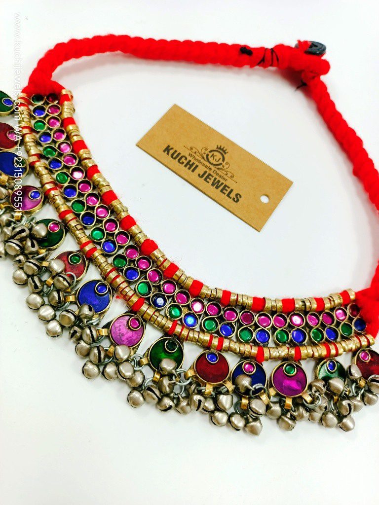 Winter Colors Afghan Choker (Mix Stripe Colors)