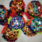 Cholastani Mirror & Wooden handmade Jewelry Plate