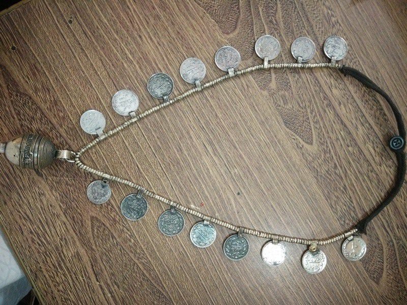 Big Bell and Coins Necklace