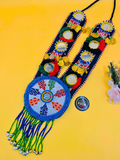 Handmade Beaded Medallion Long Necklace