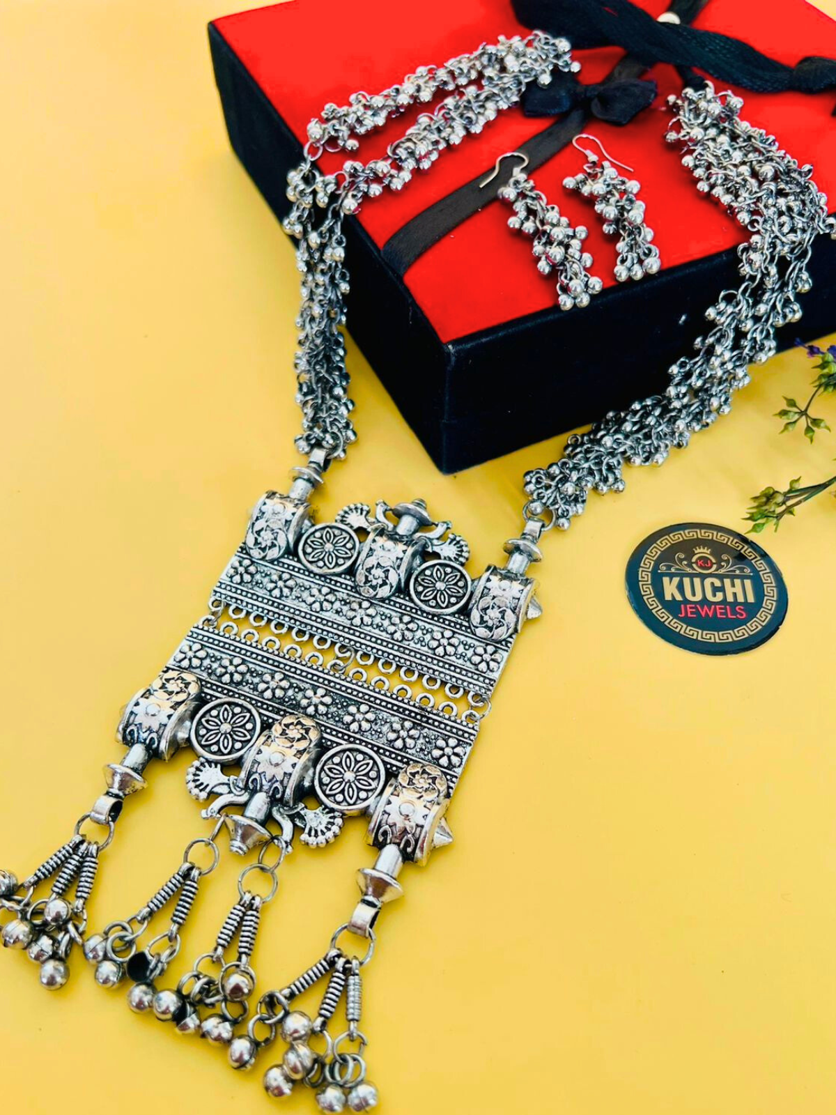 Indian Oxidized Necklace Set