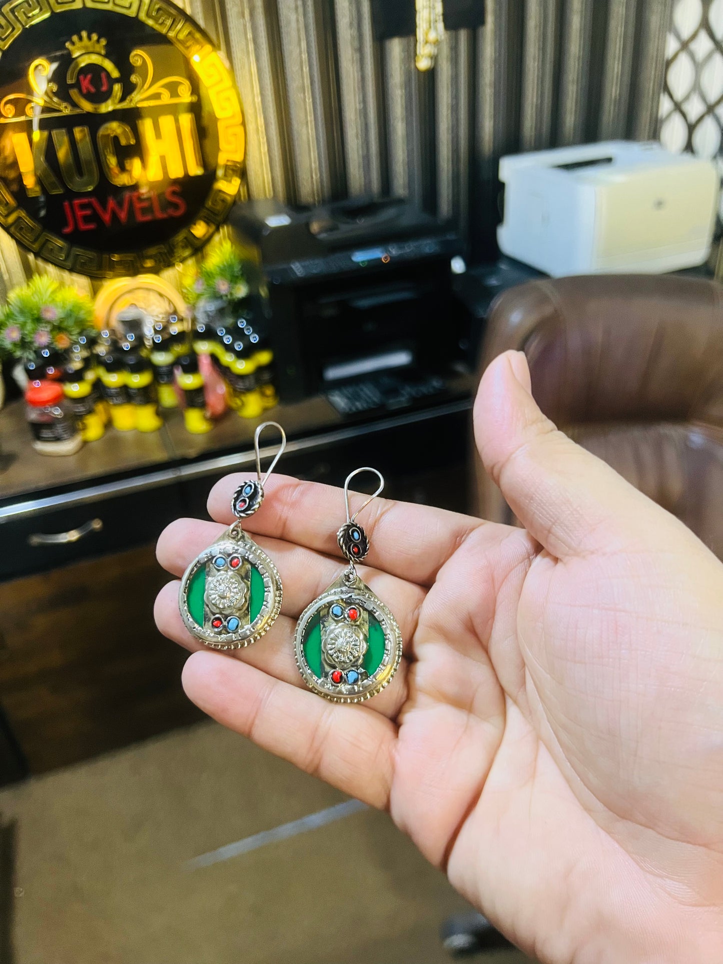 Turkman Trendy Round Stylish Earrings