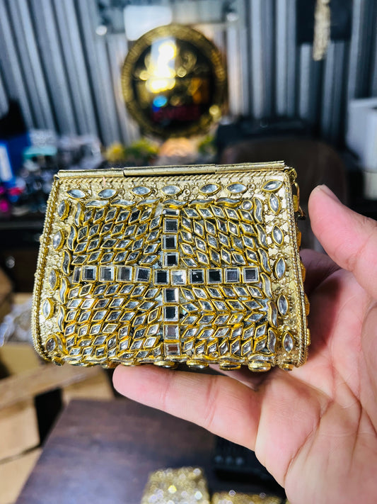 Pure Kundan Handmade Metal Bag BB-P91