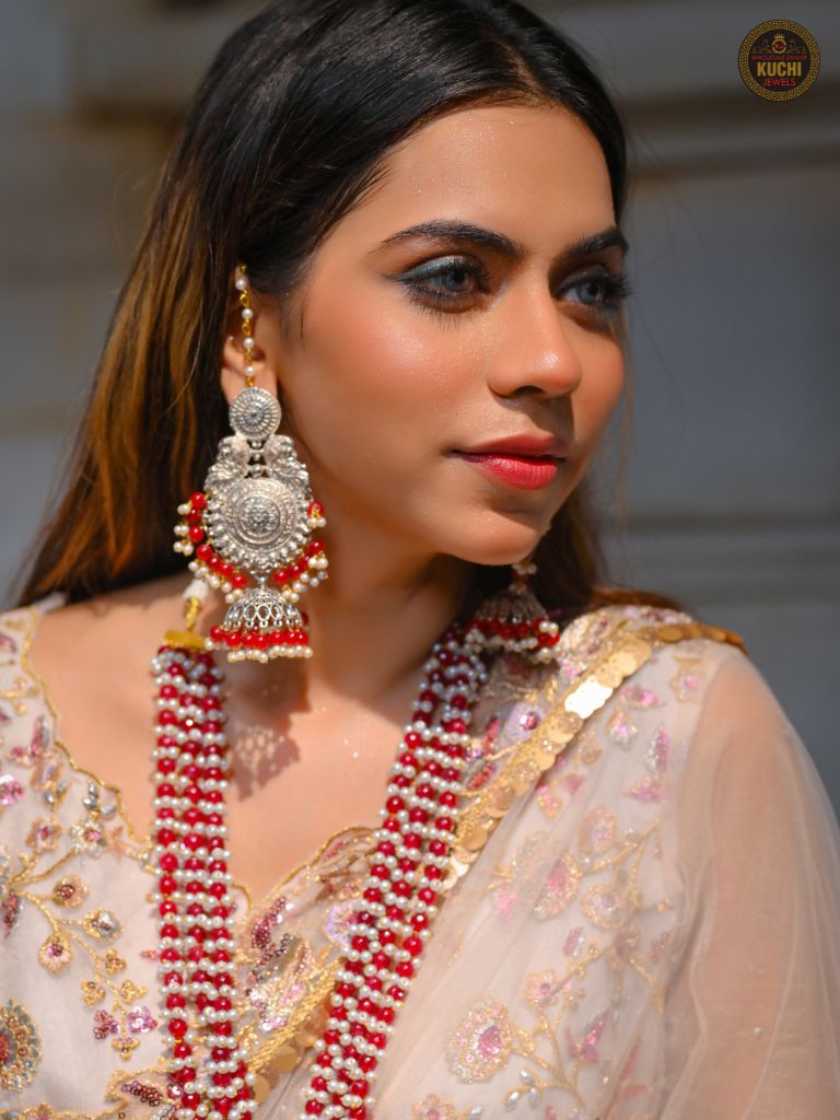 Large Jhumka Multi Beads Earrings