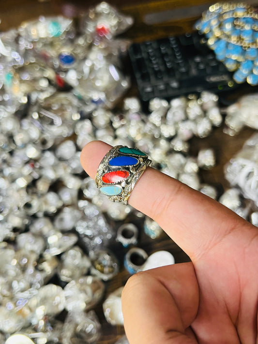 4 Stone Ring Multi Stone (Adjustable)