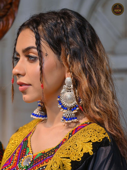 Large Jhumka Multi Beads Earrings