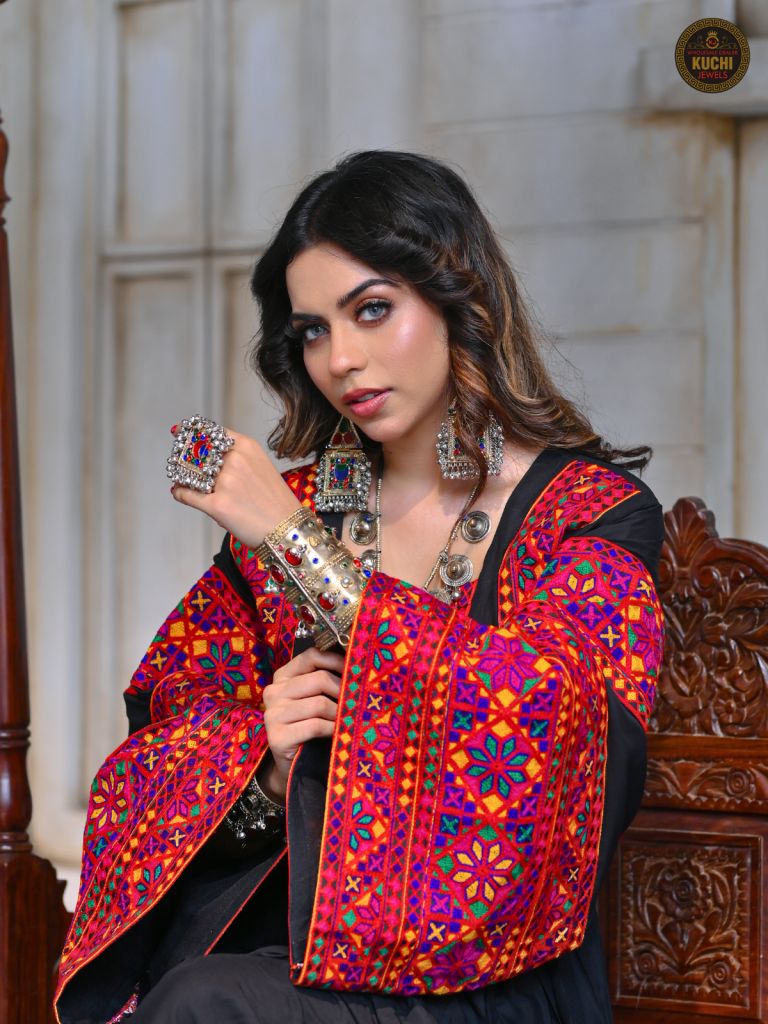 Liene Stitched Afghan Embroidered Shirt