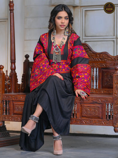 Liene Stitched Afghan Embroidered Shirt