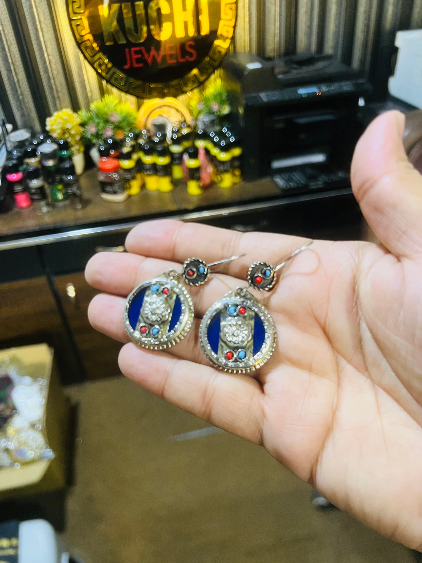 Turkman Trendy Round Stylish Earrings