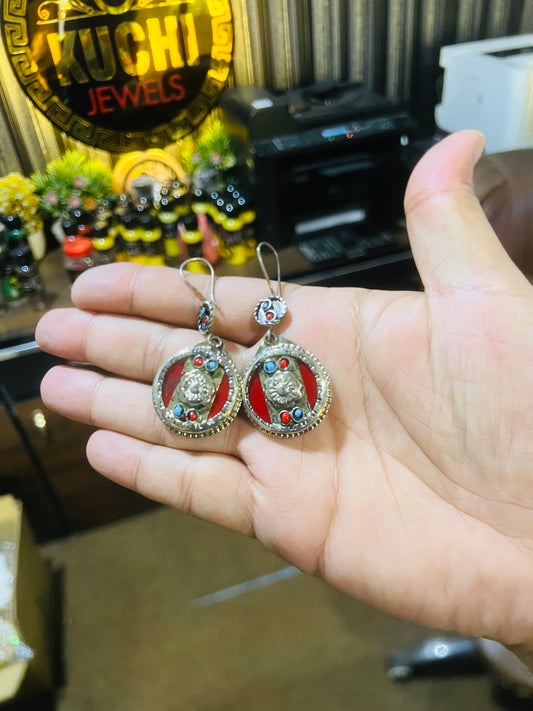 Turkman Trendy Round Stylish Earrings