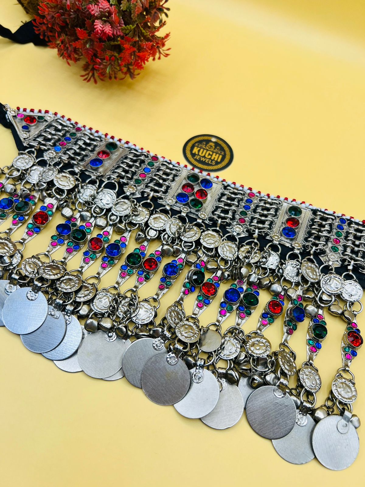 Afghan Bridal Colorful Choker