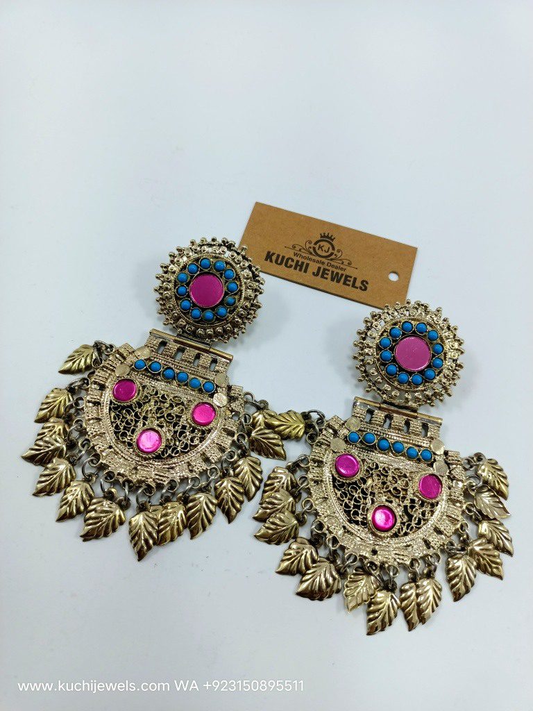 Afghani Bridal Golden Ear Ring