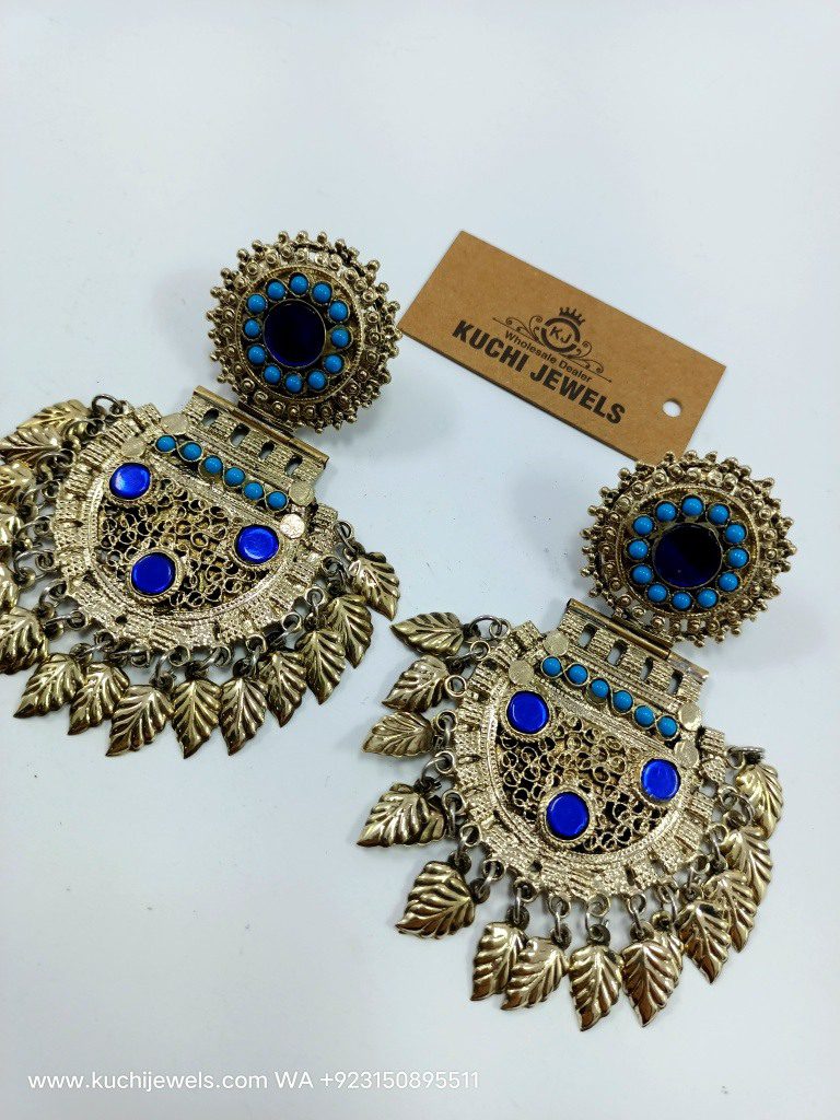 Afghani Bridal Golden Ear Ring