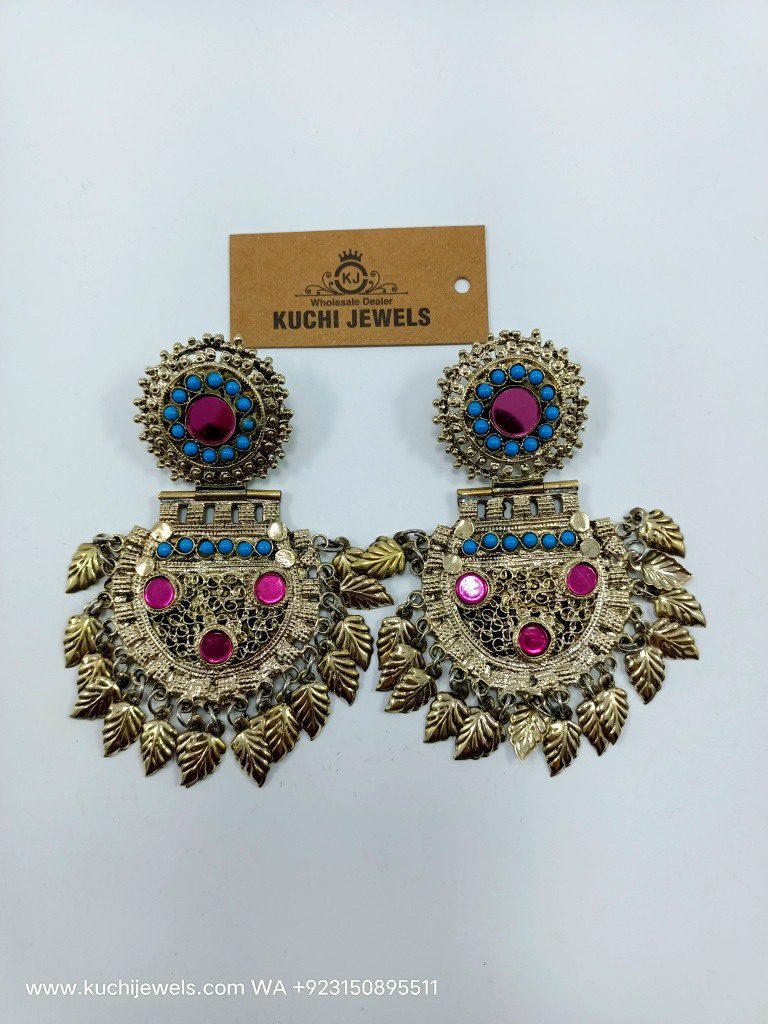 Afghani Bridal Golden Ear Ring