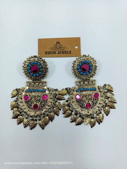 Afghani Bridal Golden Ear Ring