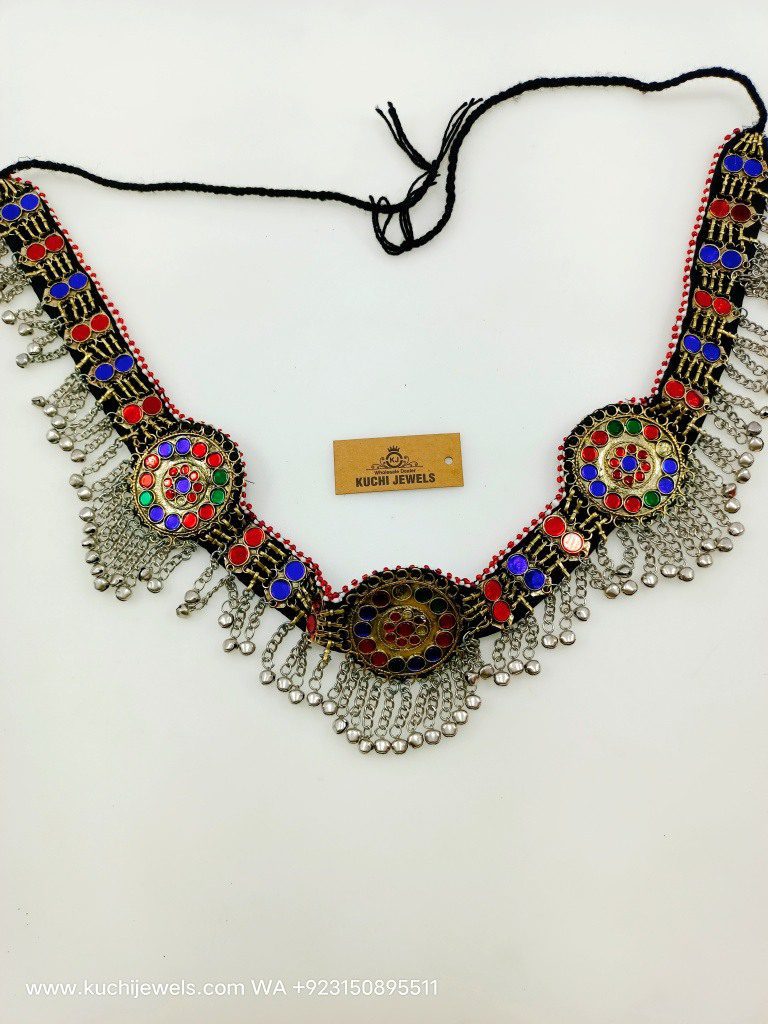 Afghani Multi Stone Belly Belt