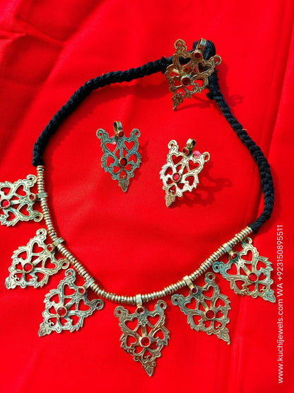 Afghani Smart Spring Choker Set