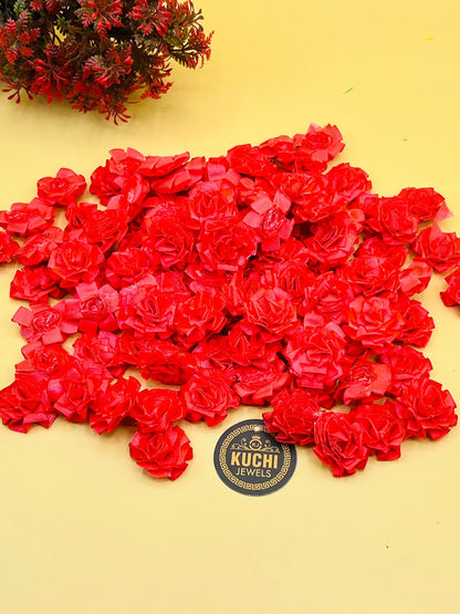 Artificial Fabric Flowers DIY Crafts Decoration Wedding Accessories 25 Pcs