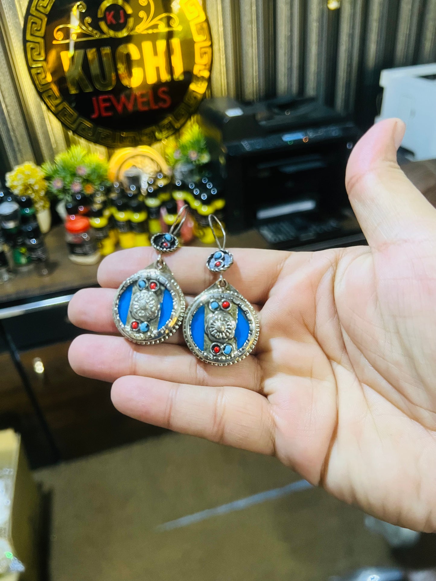 Turkman Trendy Round Stylish Earrings