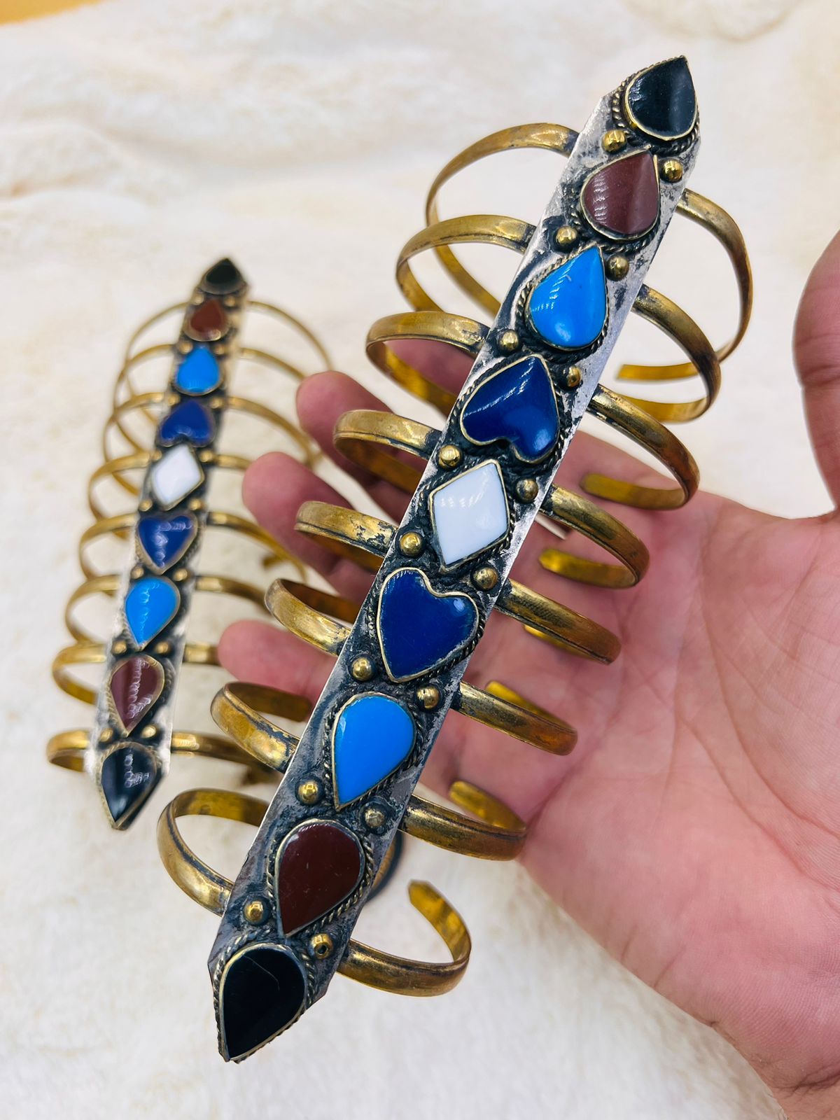 Big Scorpion Multi Stone Bracelet