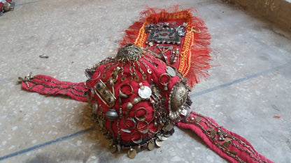 Vintage Turkmani Cap with Old Accessories