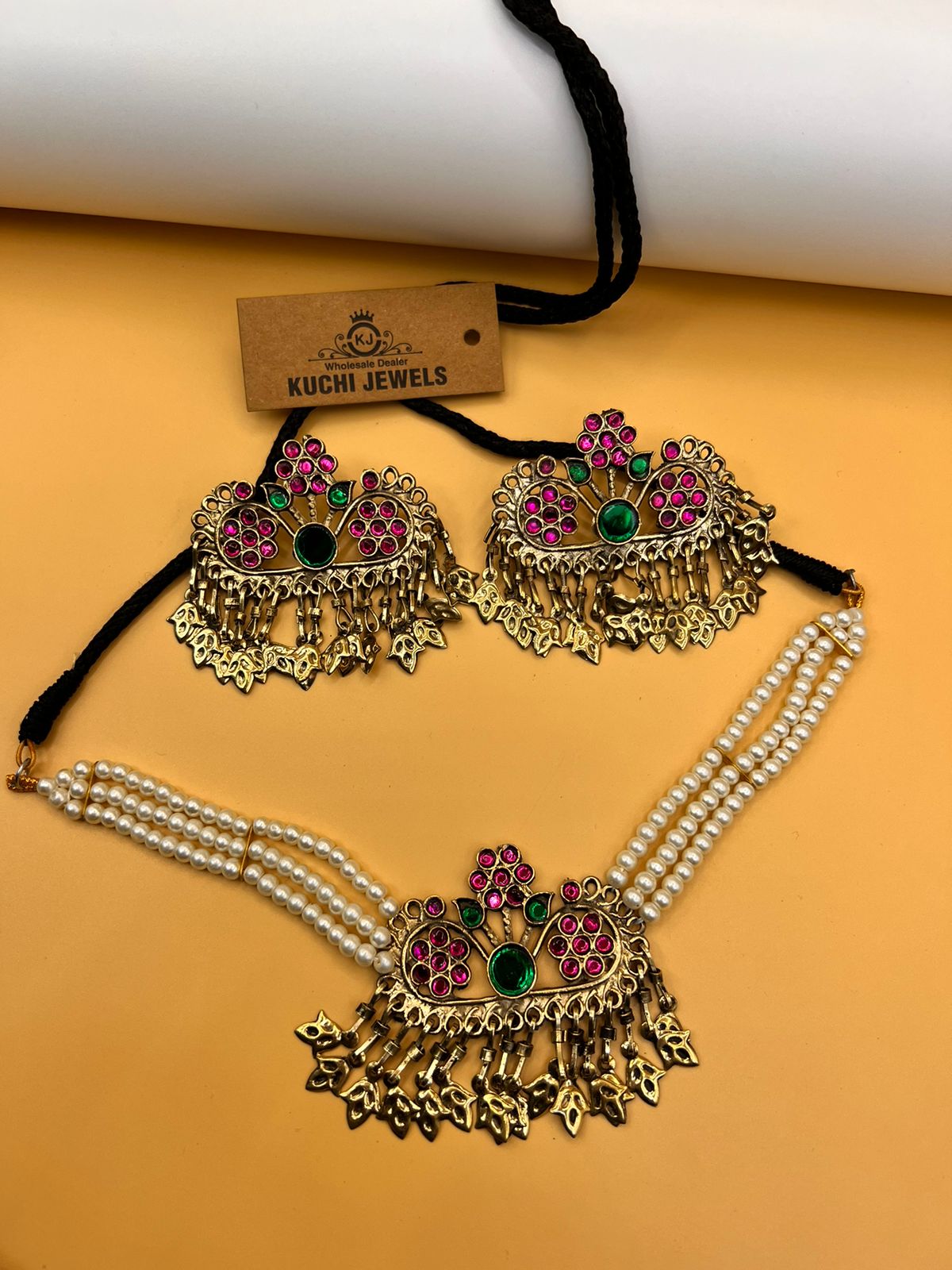 Cultural Crown Flower Choker Set