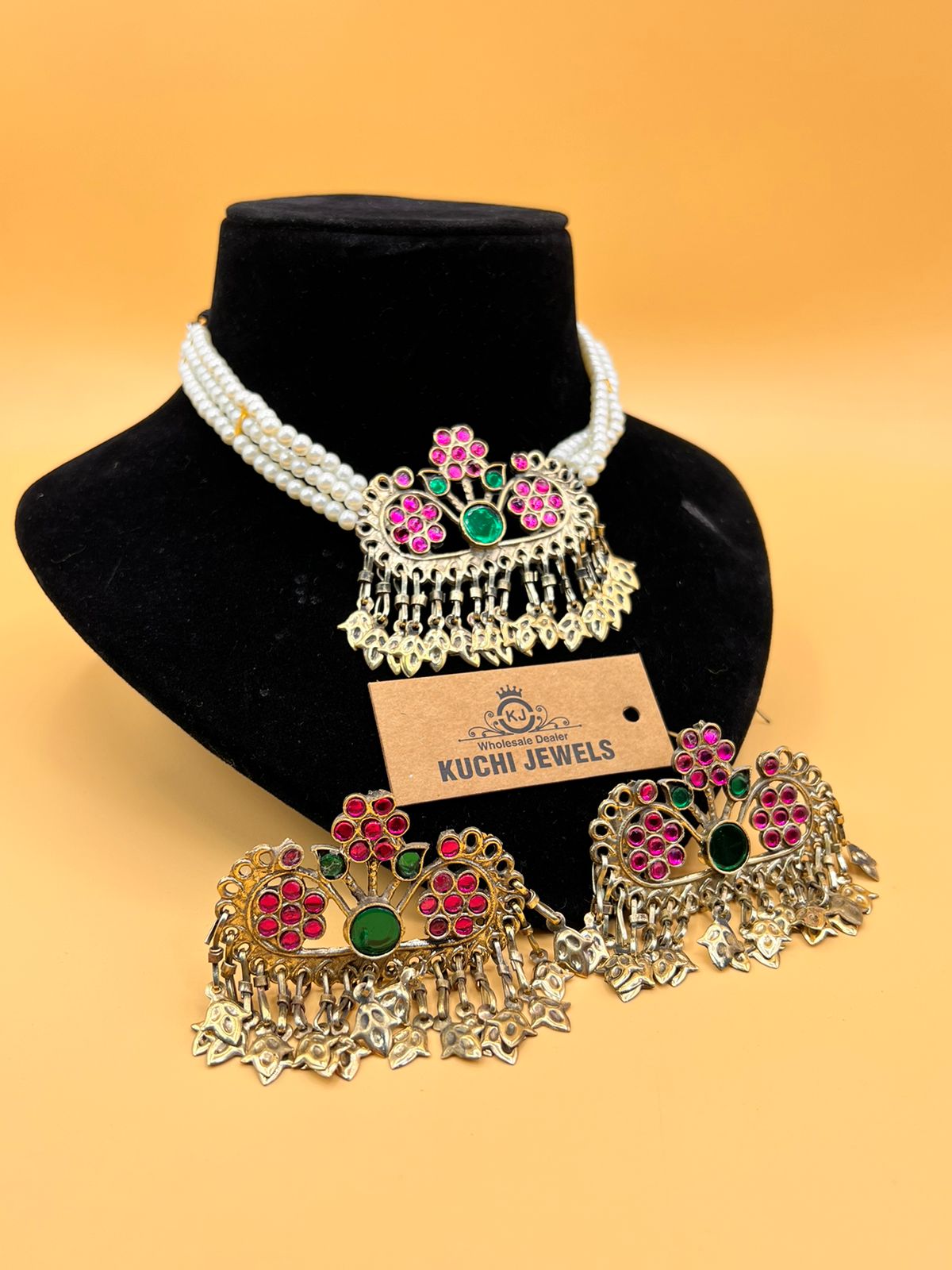 Cultural Crown Flower Choker Set