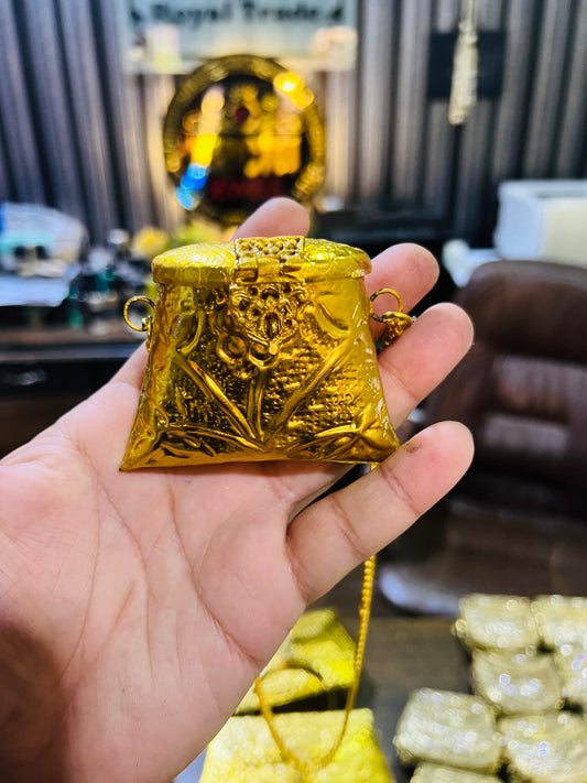 Mini Golden Trendy Samosa Bag