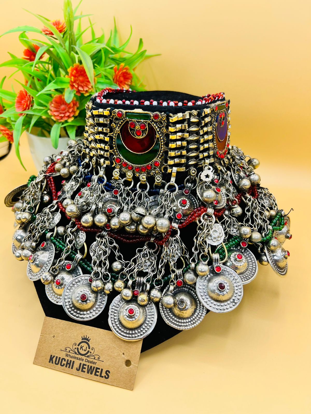 Ethnic Vintage Turkmen Accessories Choker