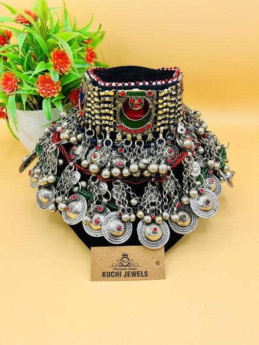 Ethnic Vintage Turkmen Accessories Choker