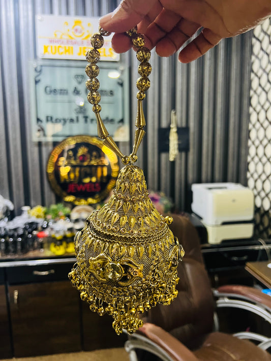 Heer Collection Beautiful Potli Golden Hand Bag-Hani-3