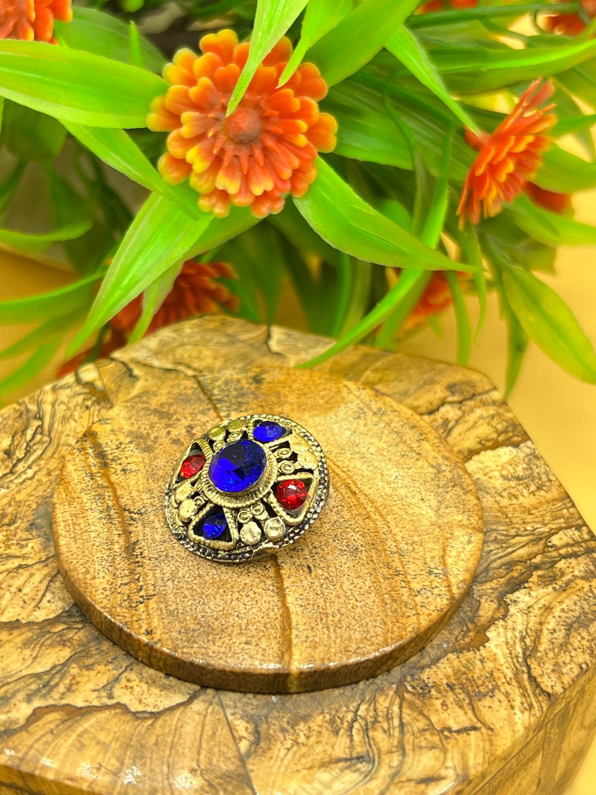 Five Multi Color Stone Nose Pin