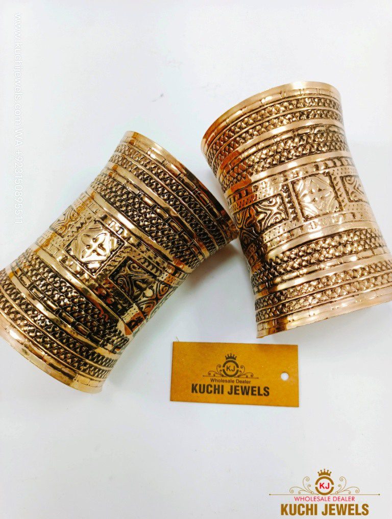 Golden Brass Long Cuff