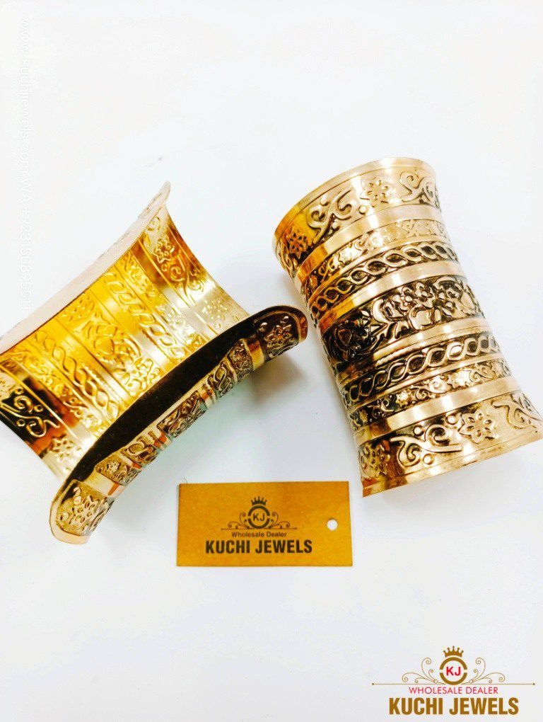 Golden Brass Long Cuff