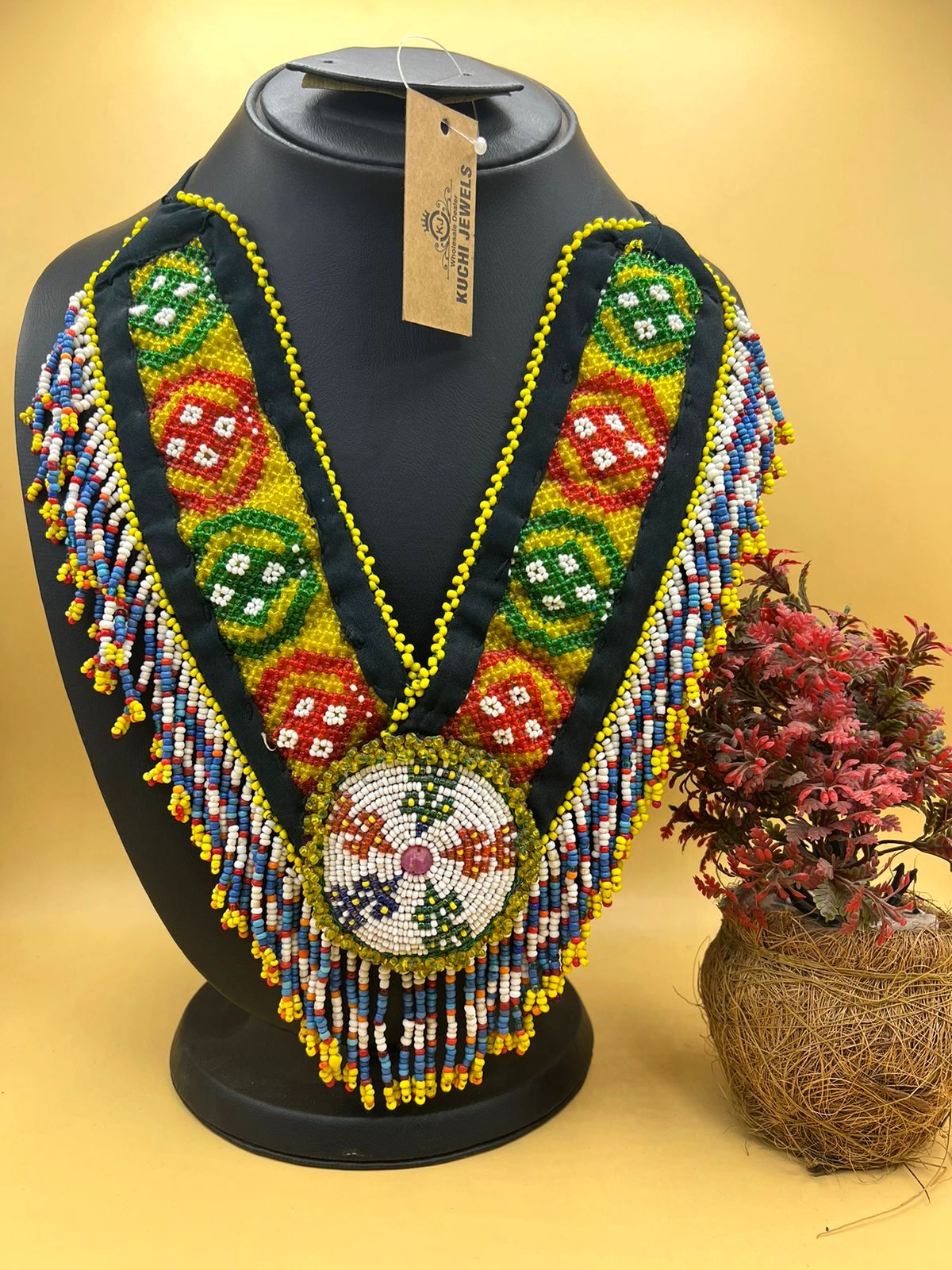 Handmade Beaded Multi Color Necklace