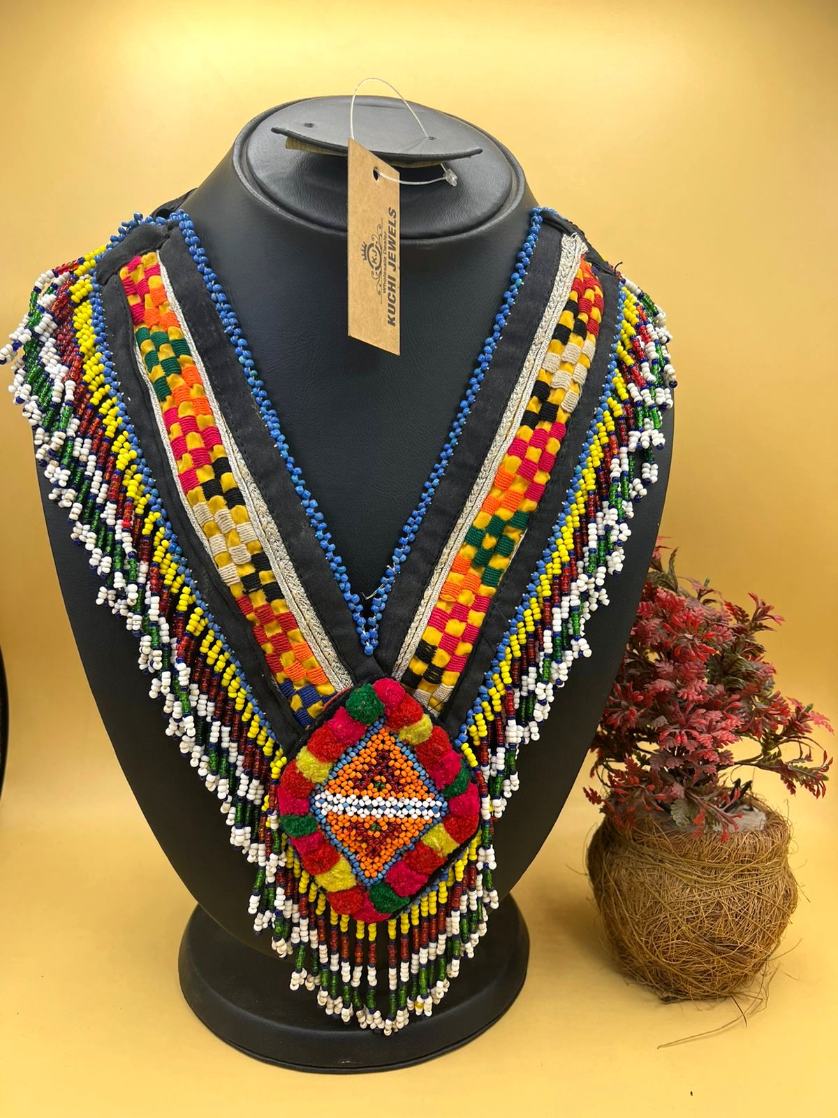 Handmade Beaded Multi Color Necklace