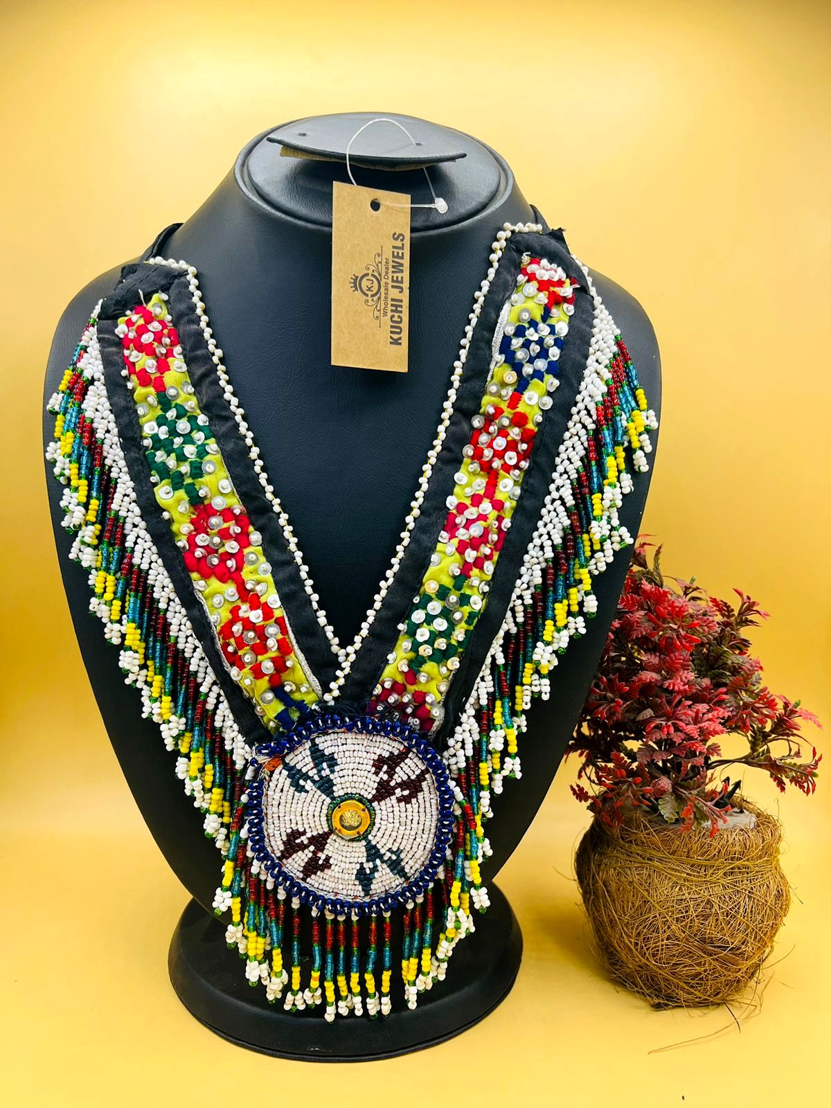 Handmade Beaded Multi Color Necklace