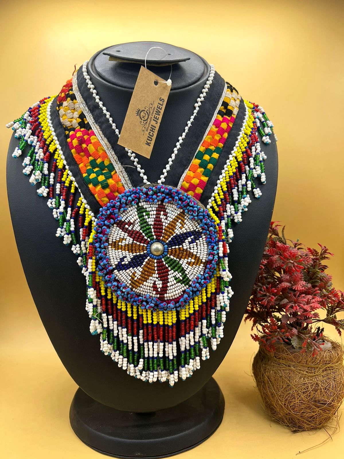 Handmade Beaded Multi Color Necklace