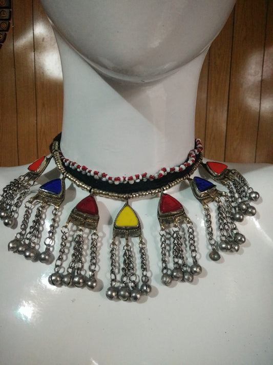 Multi Coloured Pendant Chokar