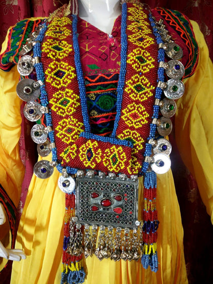 Big Necklace/Belt With Pendant & Crystal Coins