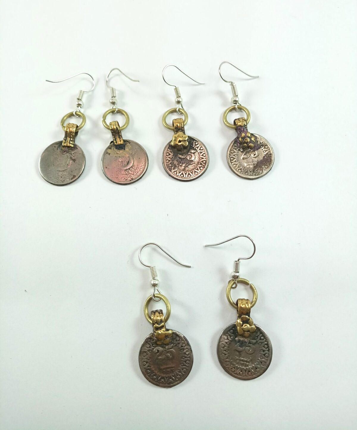 Old Coins Ear Ring